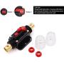 20A Audio Inline Circuit Breaker Reset Fuse PowMr Reset ，0-8 Gauge 20 amp Fuse Holder with Manual Reset for 12V-24V DC Car Audio, Stereo Switch and Solar Inverter System (2 Pack)