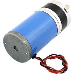 sourcing map DC Gearbox Reduction Motor DC 24V 980RPM 8mm Shaft Dia