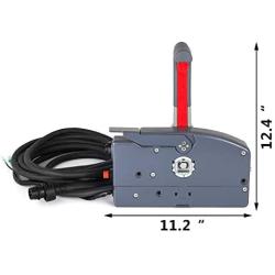 Outboard Remote Control Box Side Mount Push Open Outboard Motor,Boat Throttle Control for Yamaha Outboard Engine 703-48205-16-00