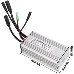 Vifemify Bike Brushless Controller,36V/48V 25A Sine Wave Controller Waterproof Electric Brushless Motor Speed Controller with Light Line for 750W Motor