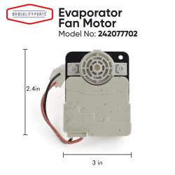 242077702, FDQC18EL4F, 242077705 Evaporator Fan Motor Blower Exact Fit Compatible with Frigidaire, Kenmore Refrigerators 5304514392, A03788604 2 Year Warranty