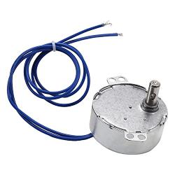 Fielect Synchronous Motor AC 110V 30-36RPM Turntable Motor CW/CCW Direction 4W TYC-50 Horizontal Hole Shaft
