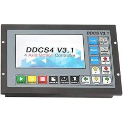 DDCSV3.1 Motion Controller 4 Axle Off-Line Controller Prcatical CNC Controller with Emergency Stop Function Handwheel Kit for CNC Router Engraving Milling Lathe Machine