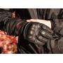 Gerbing 12V Vanguard Heated Motorcycle Gloves – Cowhide Leather Gloves with AQUATEX Membrane, Full-Length Gauntlet, Thinsulate Insulation