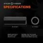 4 Inch Inline Duct Fan and 4 Inch 25 Feet Black Ducting
