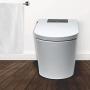 Trone Nobelet NETBCDER12.WH Electronic Bidet Toilet, Floor-Mounted Toilet Bowl with Heated Toilet Seat and Bidet with Dryer, Advanced Smart Toilet for Bathroom, White