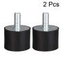 uxcell M10 Male Female Rubber Mounts, Shock Absorber, for Motor Generator Compressor Garage Reverse Osmosis Pump Impact Air Generator Car Bobbins, D40mmxH30mm 2pcs