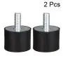 uxcell M10 Male Female Rubber Mounts, Shock Absorber, for Motor Generator Compressor Garage Reverse Osmosis Pump Impact Air Generator Car Bobbins, D40mmxH30mm 2pcs