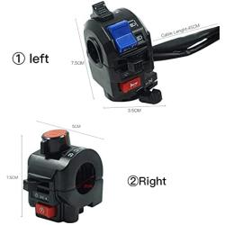SHENTIANWEI 22mm 7/8 motorcycle switch motorcycle speaker button turning signal light start switch hand put electric controller (Color : Black)