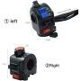 SHENTIANWEI 22mm 7/8 motorcycle switch motorcycle speaker button turning signal light start switch hand put electric controller (Color : Black)