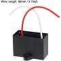 uxcell Ceiling Fan Capacitor CBB61 8uF 450V AC 2 Wires Metallized Polypropylene Film Capacitor 51x35x25mm for Electric Fan Pump Motor Generator 3Pcs