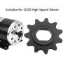Keenso 11 Teeth Sprocket, High Strength Steel H Hole 11 Teeth Sprocket 25H Motor Chain 11T Sprocket for 1020 High Speed Motor