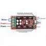FTVOGUE DC 10‑40V Motor Speed Controller PWM Regulator Control Switch ABS + PCB Pulse Width Modulator for DC Motor DC 12V 24V 36V 40V 1600W ,Plc Accessories