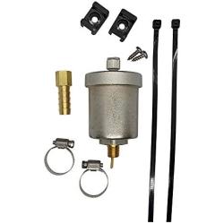Hy-Vent® Air Vent with Installation Kit Designed to Prevent Overflow of Seawater from a Packless Shaft Seal System on Sailboats and Low-Speed Motor Vessels