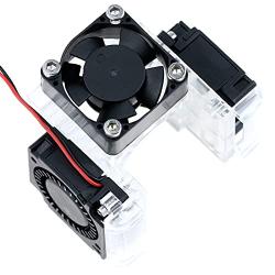 Haldis 3D Printer Cooling Fans Set, Upgrade 3Pcs 3010 Fans Premium Quiet 30x30x10mm Fan for E3D V6 Hotend (Transparent 24V)