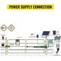 VEVOR Electric Gate Opener, 30 W, 16 mm/s Speed Automatic Single Swing Gate Opener with Remote, Complete Kit Push/Pull-to-Open Up to 308 lbs & 3.6 m Door Opener for Chain Link, Garage, Farm