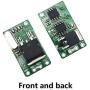 Anntem Wireless Remote Control Switch 433mhz rf Transmitter and Receiver kit dc6v 7v 9v 12v to 24V Universal Battery Power Strip Mini Small Switch mos Circuit Micro Controller Module led Strip Lights
