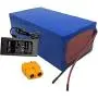WOGQX Lithium Ion Electric Scooter Battery 36V 20Ah E-Bike Lithium Battery Pack Built in BMS Protection Board Waterproof PVC Battery with Charger for E-Bike 100W 200W 350W 500W Motor