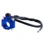 ORAEVY CNC Universal Motorcycle Engine Stop Start Kill Switch Button with Mounting Backplate Compatible with Yamaha YZ250 YZ450 WR250 WR450 - Blue