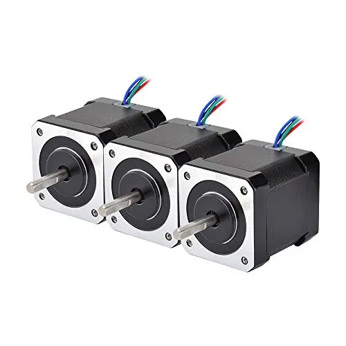 Moteur à pas Nema 17 3PCS 84oz.in 2A 48mm 4-fils avec câble 1m pour CNC 3D imprimante, robot DIY Moteur à pas Nema 17 3PCS 84oz.in 2A 48mm 4-fils avec câble 1m pour CNC 3D imprimante, robot DIY