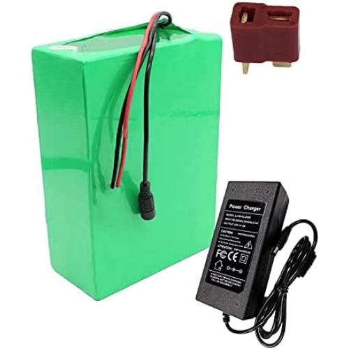 Wnicek 36V 10Ah 10S 4P E-Bike Battery Pack Waterproof Lithium-ion Battery for 750W 500W 350W 250W Motors for Electric Scooter Electric Tricycles Electric Tools with Charger