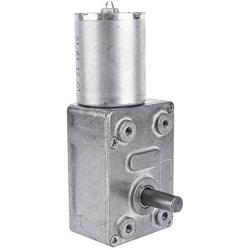 Reversible Gear Motor, DC 12V Speed Reduction Motor High Turbo Worm Gear Motor(5RPM)