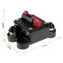 CRWER 80 Amp Circuit Breaker with Switch Manual Reset 12V-36V DC for Boat Rv Truck Car Marine Trolling Motors,Waterproof Surface Mount 80A