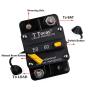 T Tocas 60 Amp Thermal Circuit Breaker with Switch Manual Reset for Boat Marine RV Yacht Battery Truck Solar, 12V - 48V DC, Waterproof (60A)