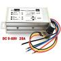 CHIXIA 20A Motor Speed Controller DC 29V 12V 24V 48V 60V PWM Motor Speed Controller Regulator Driver 20A 0-1200W Adjustable Current-Silver 20a