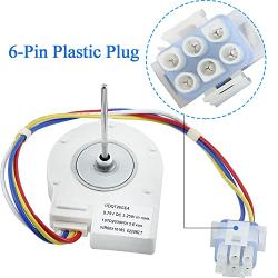 WR60X10185 Evaporator Fan Motor Evaporator Fan Motor UDQT26GE4 Replace Part Numbers WR23X10353 UDQT26GE4 PS1019114 AP3875639 Compatible with General Electric Refrigerator