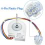 WR60X10185 Evaporator Fan Motor Evaporator Fan Motor UDQT26GE4 Replace Part Numbers WR23X10353 UDQT26GE4 PS1019114 AP3875639 Compatible with General Electric Refrigerator