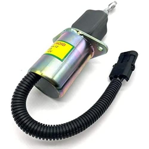 KanLi K.L DC 12V Fuel Shut Off Stop Solenoid 3935649 4946639 SA-4764-12 240-22053 for Cummins 4B&6B&6C&6CT - 5.9L&8.3L with Fofd Cargo 2831/5031/1731/2626/2631/4031/4331/4030, White