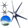 FTVOGUE Mini Wind Turbines Generator 6 Blades Horizontal Wind Generator400W Power Supplies ThreePhase Motor with Controller(24V-Blue)