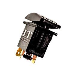 IndusTec Momentary Motor Reverse Polarity Winch Rocker Switch DC Control DPDT 20A 12V 24V (On)-Off-(On) 4 Pin 3 Position Double Pole Double Throw