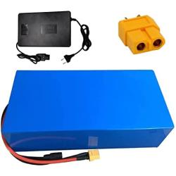 Jieoto Lithium Battery Pack 72V 40Ah 18650 Electric Motorcycle Battery Pack with BMS and 84V Charger Suitable for Moped Scooter Electric Scooter Battery Replacement
