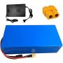 Jieoto Lithium Battery Pack 72V 40Ah 18650 Electric Motorcycle Battery Pack with BMS and 84V Charger Suitable for Moped Scooter Electric Scooter Battery Replacement
