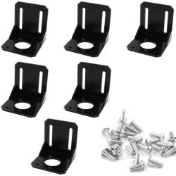 BokWin 6PCS 42 Stepper Motor Mounting Bracket with Mounting Screws Fixed Seat L Bracket
