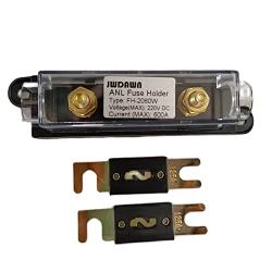 JWDAWN 1Pc ANL Fuse Holder +2Pcs Bolt On Stud ANL Fuse 125A 125 Amp for Golf Cart Electric Forklift Vehicle Material Handling Truck Motor Controller Battery Charger Scissor Lifts Boat Accessories