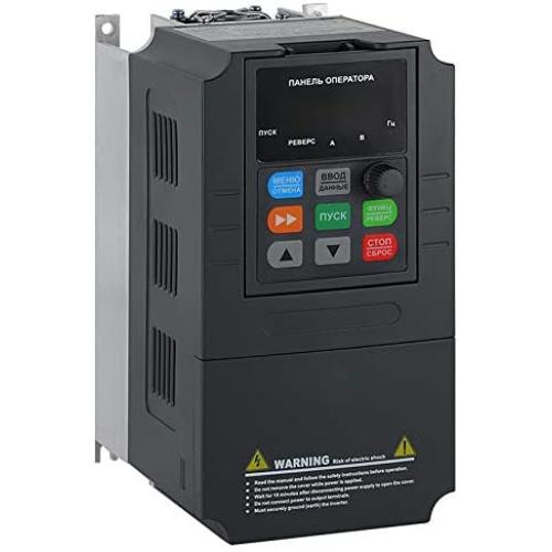 ATO 220V 7.5 hp 5.5 kW VFD, 24A, Single Phase to 3 Phase VFD Variable Frequency Drive for Motor Speed Control Inverter