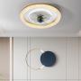 CATA-MEDICA Ceiling Fan with Light 96W 3-Speed Flush Mount Lighting Fixtures Modern Remote Control Ultra-Quiet Fan Lamp ABS LED Ceiling Light with Fan Light Fan for Indoor Living Bed Room Small Space