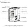 ATO 3 hp 2.2kW 10A VFD, Single Phase 120V Input, 1phase/3phase 220V Output Variable Frequency Drive Motor Control