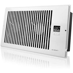 AC Infinity AIRTAP T6, Quiet Register Booster Fan with Thermostat Control. Heating Cooling AC Vent. Fits 6” x 12” Register Holes.