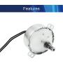 Moteur Synchrone TYC-50 pour Tournefeuille, Moteur AC 220V 30-36 RPM 4W Faible RPM, Moteur pour Fabrication Artisanale, Projet Scolaire, Modèle, Rotissoir 1 Pièce Moteur Synchrone TYC-50 pour Tournefeuille, Moteur AC 220V 30-36 RPM 4W Faible RPM, Moteur pour Fabrication Artisanale, Projet Scolaire, Modèle, Rotissoir 1 Pièce