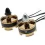 Vehicles-OCS 1Pair 2204 Brushless Motor 2300KV CW CCW RC Aircraft Motor w Propeller Nut Caps for QAV210 QAV250 FPV Mini Quad Racing Drone
