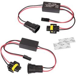 HUIQIAODS 12V GS-100D Car Controller for BMW Fog Light Control High Beams With H11 Wire Connector,2 Pack