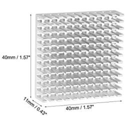 uxcell Electronic Radiator Heatsink for Stepper Motor,3D Printer 40x40x11mm Silver 6pcs