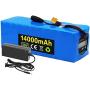 Wnicek 36V Ebike Battery 14Ah 10S 4P BMS 20A Electric Bicycle Lithium-ION Battery Pack with BMS and 42V Charger Fits for 200W-500W Motor Li-ion Adult Ebike Battery