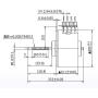 PM Stepper motor Bipolar 12 VDC 9.8 Ω step angle 15° 2-2 Phase