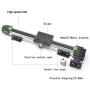 High Speed 400 MM 16 INCH Stroke Belt Drive Linear Guide Rail Motion Slide Actuator Module for CNC Linear Position Kit