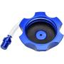 HIAORS CNC Aluminum Gas Fuel Tank Cover Cap with Breather Valve For 50cc 70cc 90cc 110cc 125cc 140cc 150cc 160cc SSR Pit Dirt Motor Bike Blue